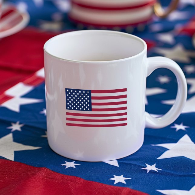 Stars och stripes Patriotic American Flagga den 4  Kaffemugg (Stars And Stripes Patriotic American Flag July 4 Coffee Mug)