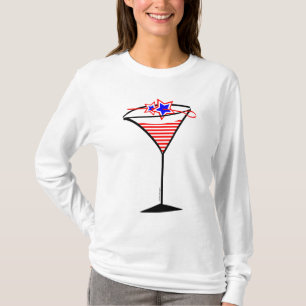 Stars och stripes Patriotic Martini T-shirt