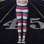 Stars och stripes - Patriotisk - Rött vitt blått Leggings<br><div class="desc">Rand i old glory röd,  old glory blå och benvit med stjärnor. Kan ges i nästan vilken tillfälle som helst. Du kan välja att använda verktyg för att lägga till text om du vill.</div>