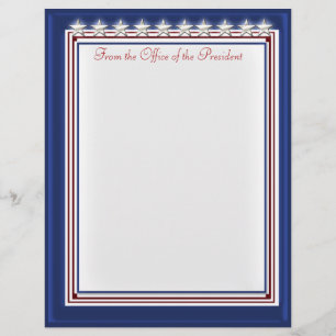 Stars och stripes (personligScrapbookpapper) Brevhuvud
