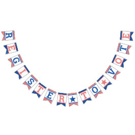 Stars och stripes Rött vitt blått register att rös Vimplar