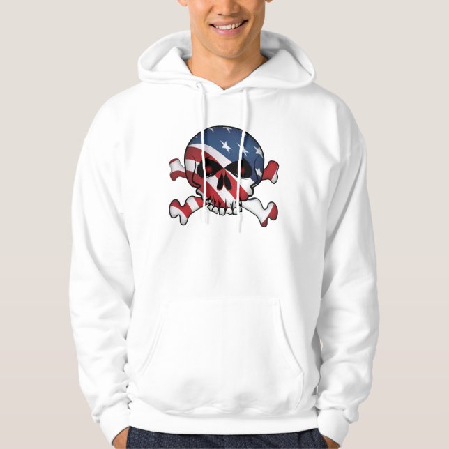 Stars och stripes Skull Munkjacka (Framsida)
