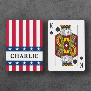 Stars och stripes spelkort