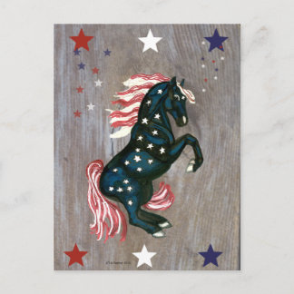 Stars och stripes Stallion vykort