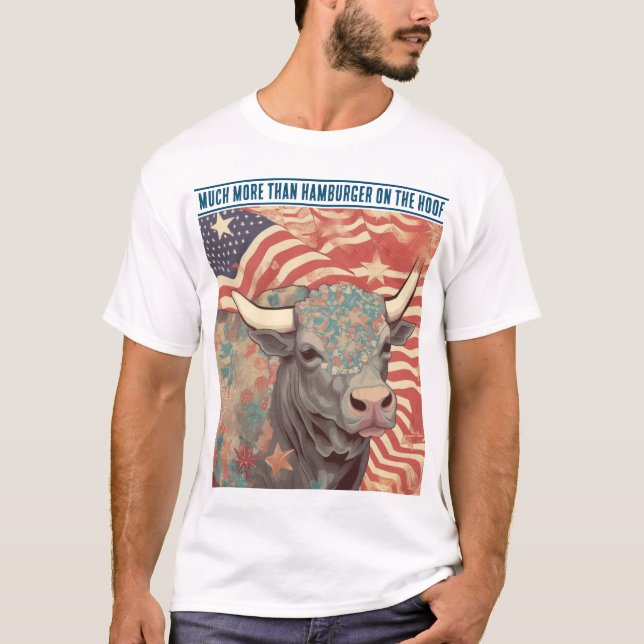 Stars och stripes Steer T Shirt (Framsida)