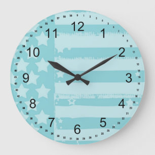 Stars och stripes stor klocka