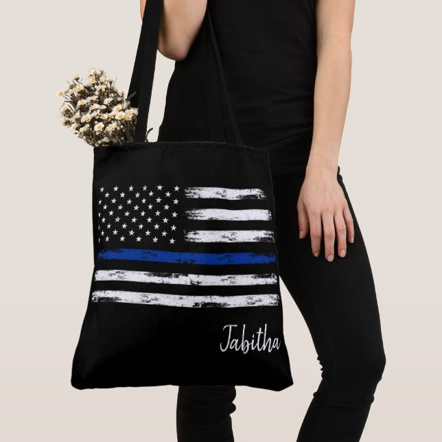Stars och stripes Tote Bag Tygkasse (Närbild)