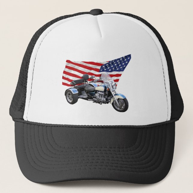 Stars och stripes Trike Truckerkeps (Framsida)
