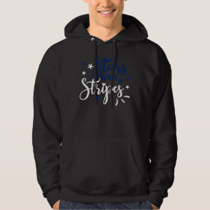 Stars och stripes Tshirt 4:e juli Oberoende Hoodie