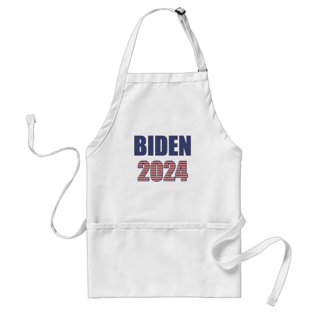 Stars och stripes Typografi Biden 2024 Förkläde (Framsidan)
