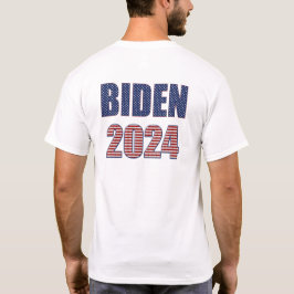 Stars och stripes Typografi Biden 2024 T Shirt