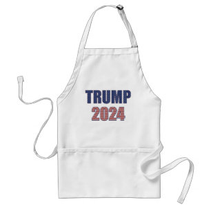 Stars och stripes Typografi Trump 2024 Förkläde