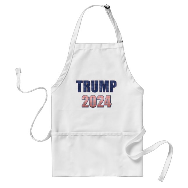 Stars och stripes Typografi Trump 2024 Förkläde (Framsidan)
