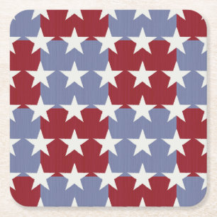 Stars och stripes underlägg papper kvadrat