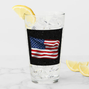 Stars och stripes USA Patriotic American Flagga Glaskopp