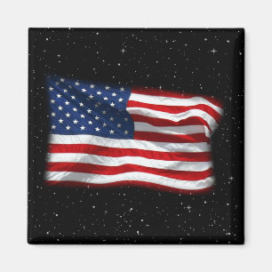 stars och stripes USA Patriotic American Flagga Magnet