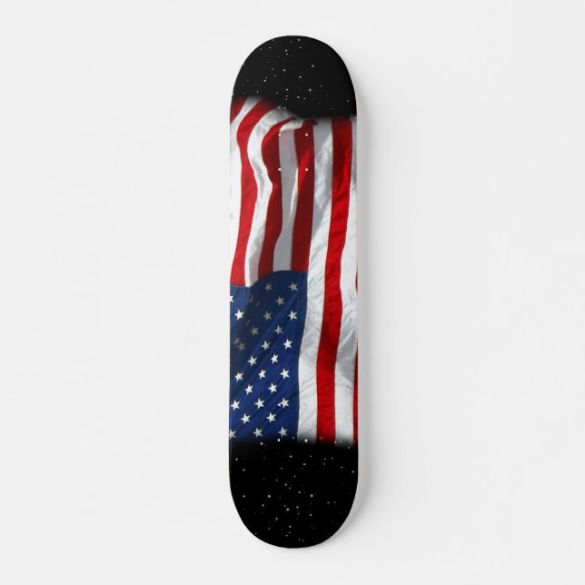 Stars och stripes USA Patriotic American Flagga Mini Skateboard Bräda 18,5 Cm (Framsida)