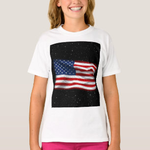 Stars och stripes USA Patriotic American Flagga T Shirt