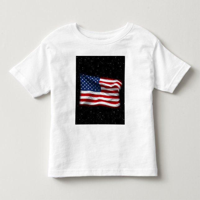 Stars och stripes USA Patriotic American Flagga T Shirt (Framsida)