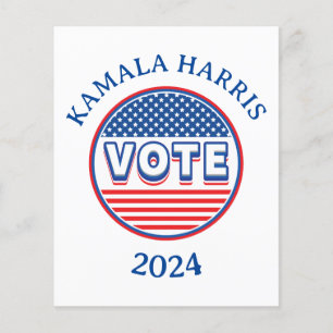 Stars och stripes Vote USA - Val Flygblad