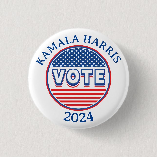 Stars och stripes Vote USA - Val Knapp (Framsida)