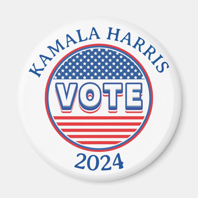 Stars och stripes Vote USA - Val Magnet (Framsidan)