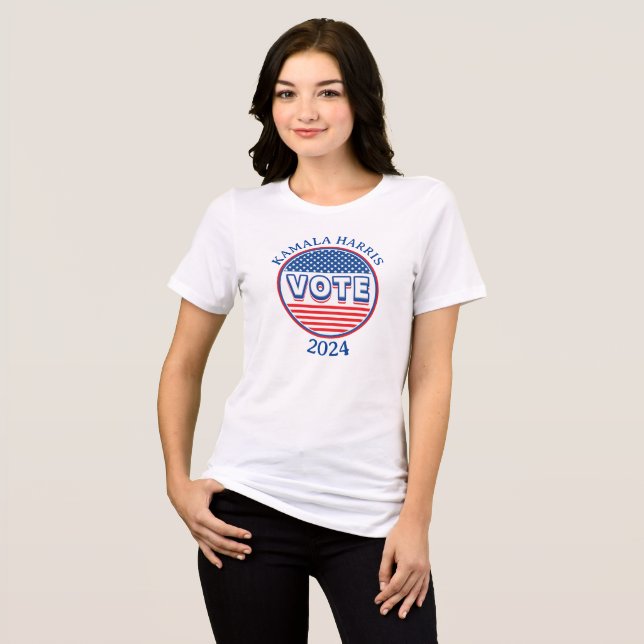 Stars och stripes Vote USA - Val T Shirt (Framsida Full)