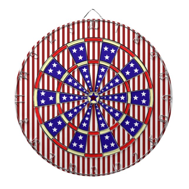 Stars och stripesamerikan piltavla (Framsidan)