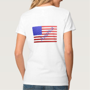 Stars och stripesdam tshirt tee