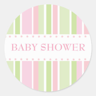 Stars och stripesklistermärke (rosa-grönt) runt klistermärke