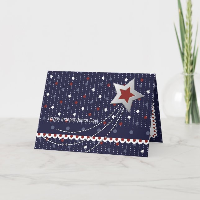 Stars och stripeskort kort (Framsida)