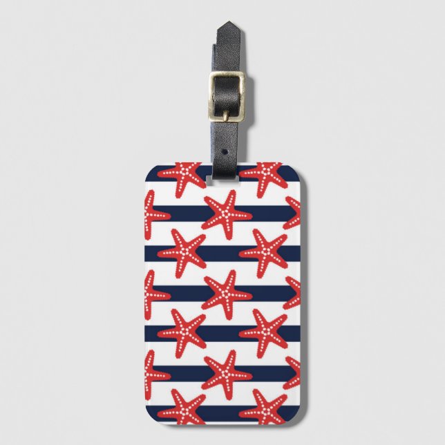 Stars och stripesmönster bagagebricka (Framsida vertikal)