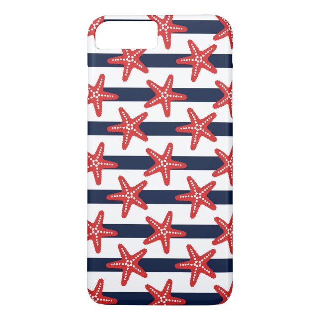 Stars och stripesmönster Case-Mate iPhone skal (Baksida)