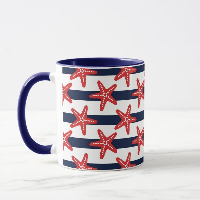 Stars och stripesmönster mugg (Vänster)