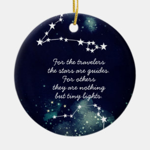 Stars och The Little Prince skräddarsydd namn Julgransprydnad Keramik