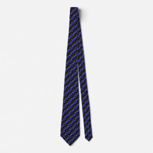 Stars och Thin Blue Line Rand Neck Tie Slips