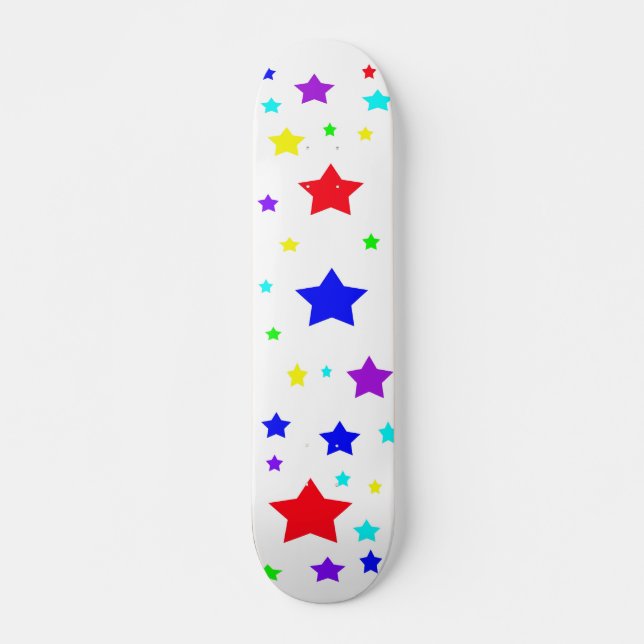 Stars Old School Skateboard Bräda 18 Cm (Framsida)
