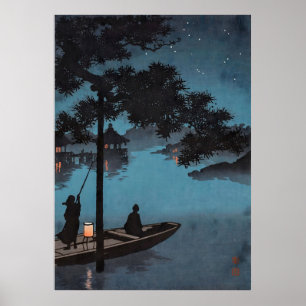 Stars över Biwa Sjö Poster