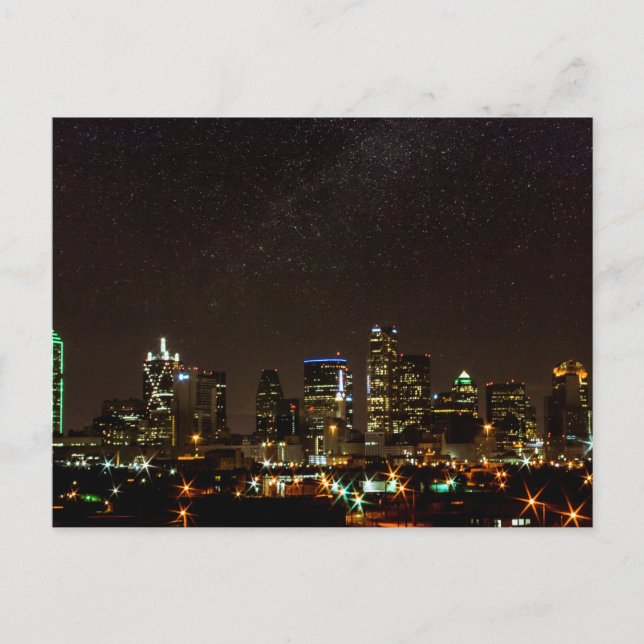 Stars Over Dallas, Texas Vykort (Framsida)