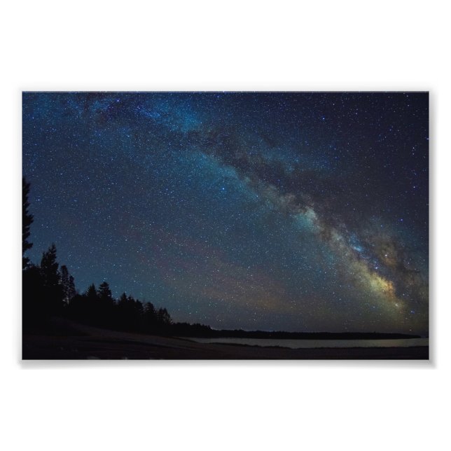 Stars Over Pinkham Bay Bridge 1 Fototryck (Framsidan)