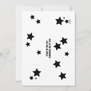 Stars påminde mig om dig, Flat Julkort