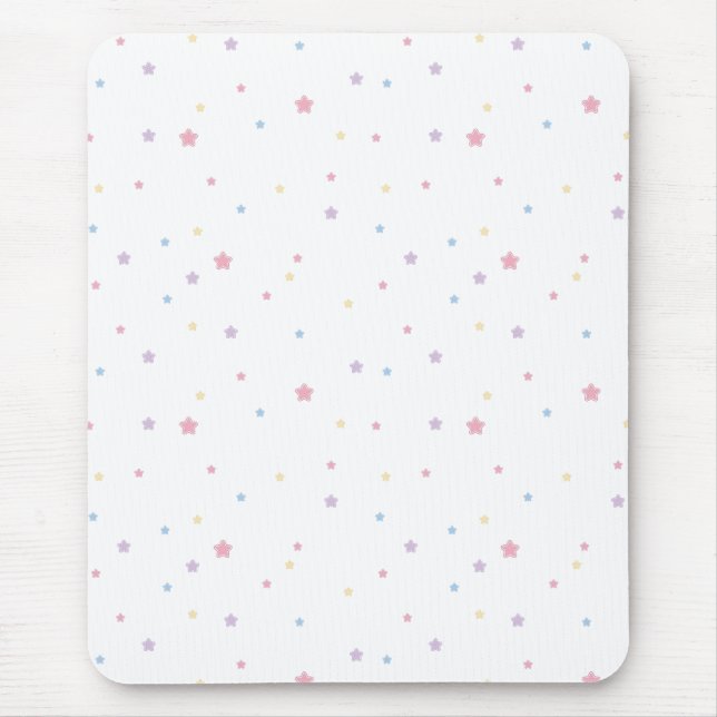 Stars Pastel Färg Mouse Pad Musmatta (Framsidan)