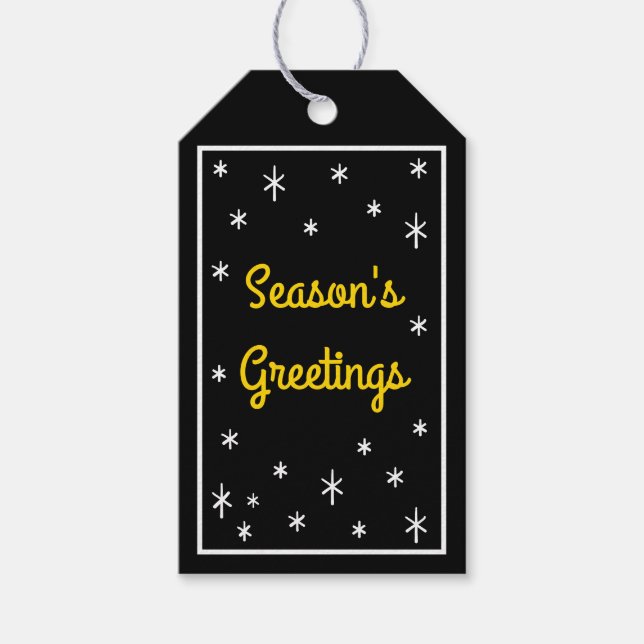 Stars Personlig Helgdag Gift-Märkre Presentetikett (Framsidan)