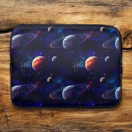 Stars, planeter, Galaxy, Rymden Thmet Laptop Fodral