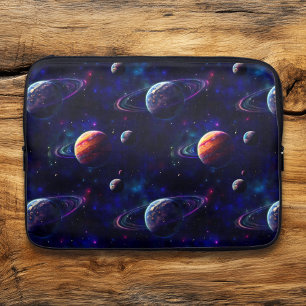 Stars, planeter, Galaxy, Rymden Thmet Laptop Fodral