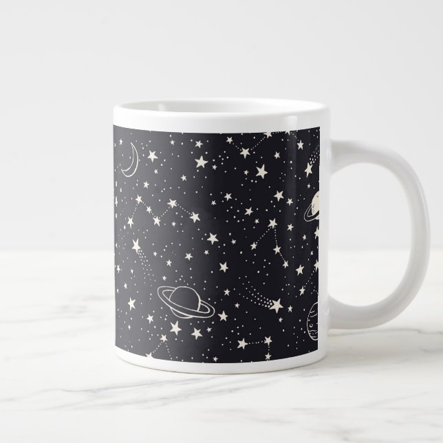 Stars & Planets Mönster Jumbo Mugg (Höger)