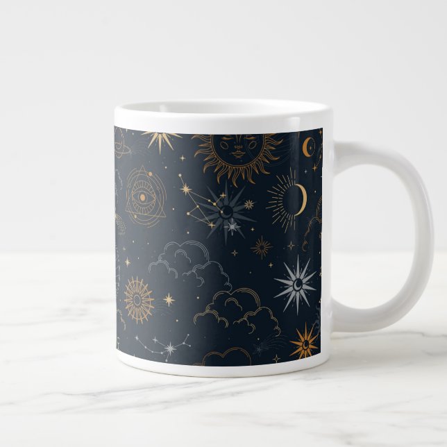 Stars & Planets Mönster Jumbo Mugg (Höger)