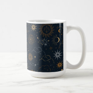 Stars & Planets Mönster Kaffemugg