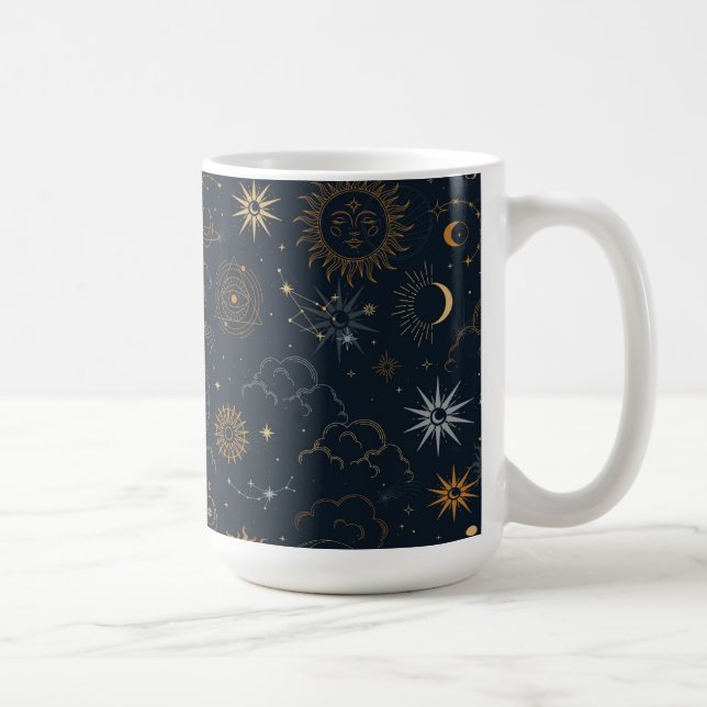 Stars & Planets Mönster Kaffemugg (Höger)