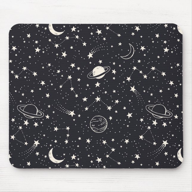 Stars & Planets Mönster Musmatta (Framsidan)